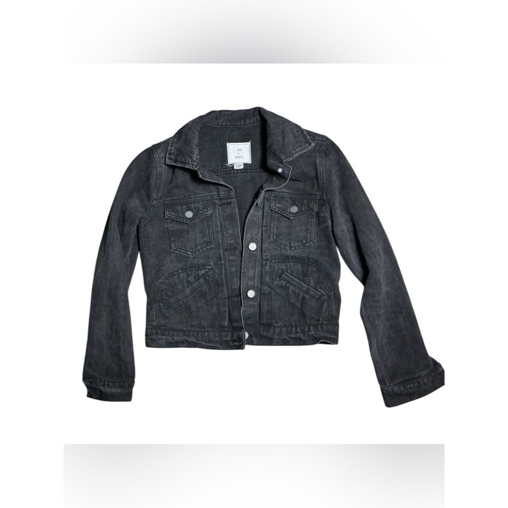 Ivy + Main Black Denim Jacket – Size S
